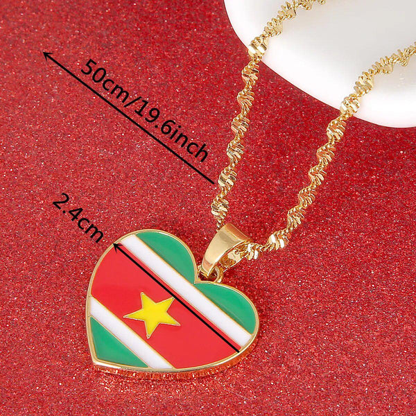 Ghana Flag Necklace