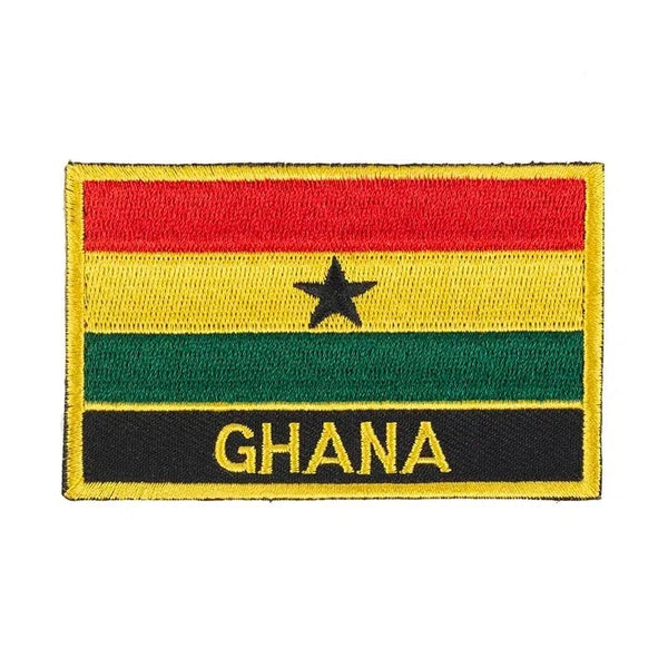 Ghana Flag Patch - Sew On/Iron On Patch