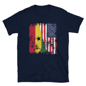 Ghana USA Flag - Half American T-Shirt