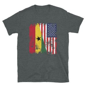 Ghana USA Flag - Half American T-Shirt