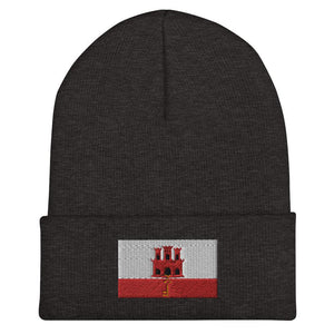 Gibraltar Flag Beanie - Embroidered Winter Hat