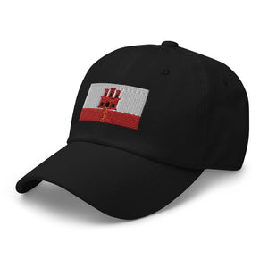 Gibraltar Flag Cap - Adjustable Embroidered Dad Hat