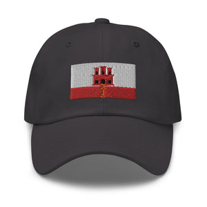 Gibraltar Flag Cap - Adjustable Embroidered Dad Hat