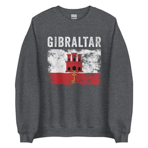 Gibraltar Flag Vintage Gibraltarian Flag Sweatshirt