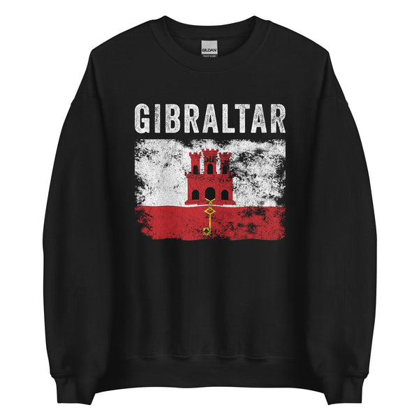 Gibraltar Flag Vintage Gibraltarian Flag Sweatshirt