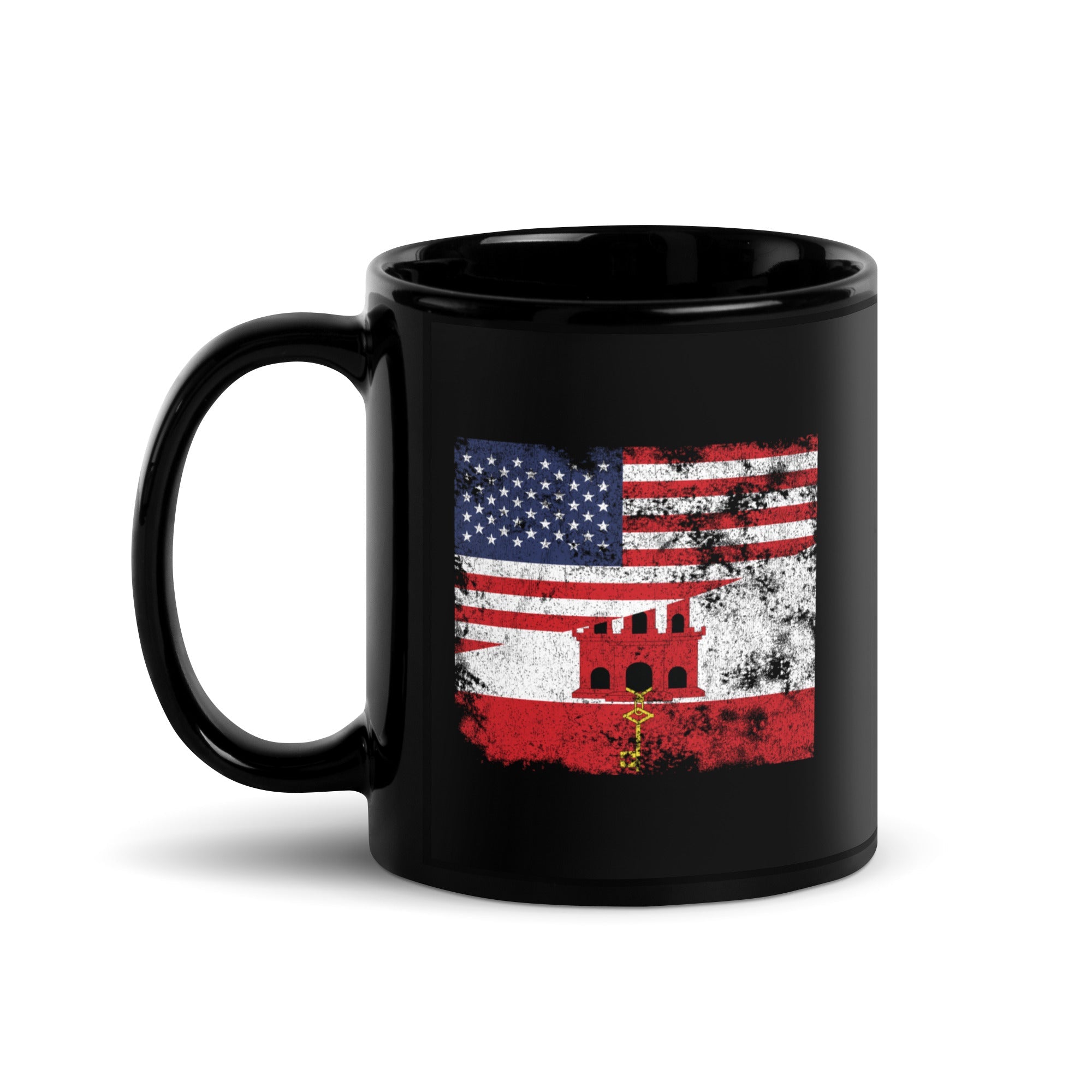 Gibraltar USA Flag Mug