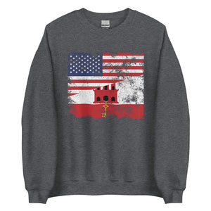 Gibraltar USA Flag Sweatshirt