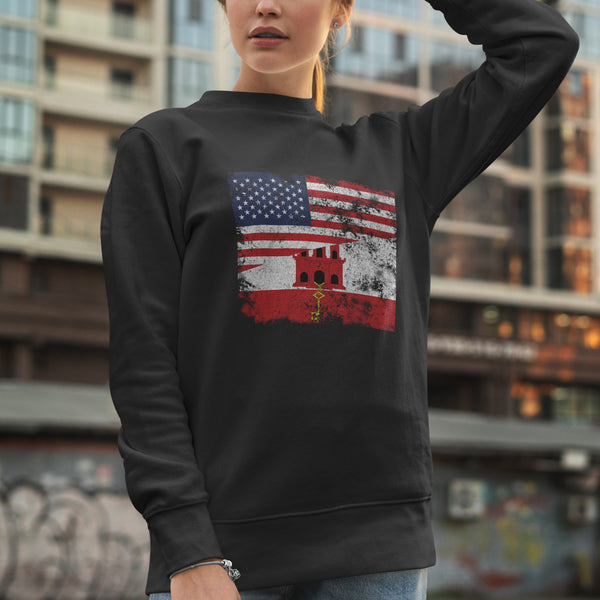 Gibraltar USA Flag Sweatshirt