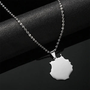 Gran Canaria Map Necklace