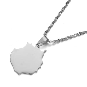 Gran Canaria Map Necklace