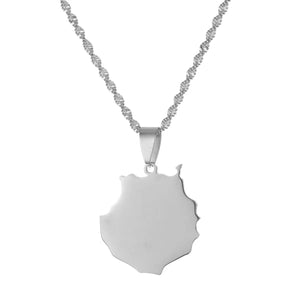 Gran Canaria Map Necklace