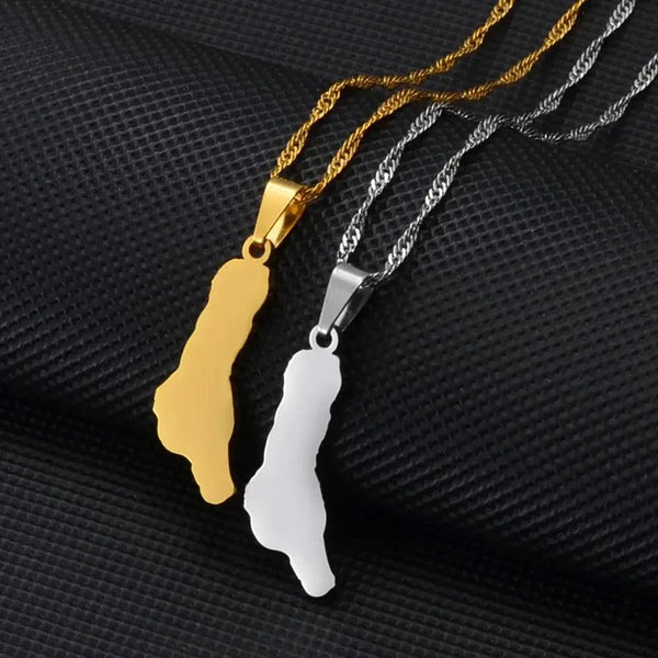Grande Comore Map Necklace