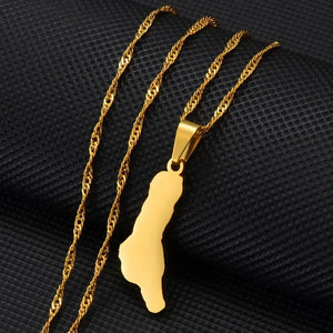 Grande Comore Map Necklace