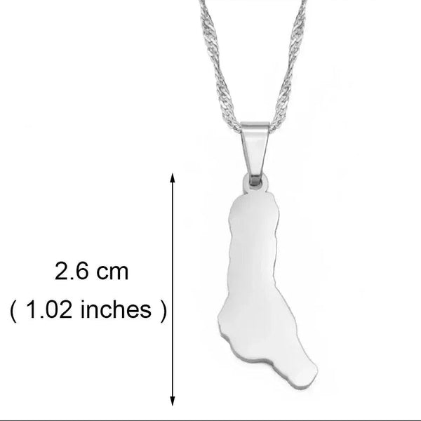 Grande Comore Map Necklace