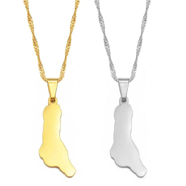 Grande Comore Map Necklace
