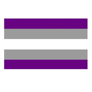 Graysexual Pride Flag - 90x150cm(3x5ft) - 60x90cm(2x3ft) - LGBTQIA2S+