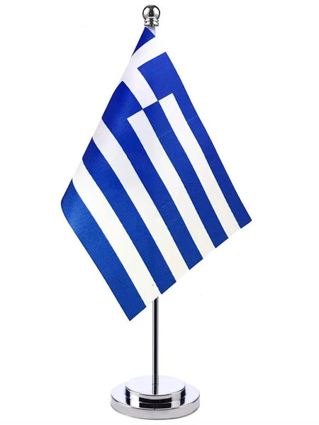 Greece Desk Flag - Small Office Table Flag