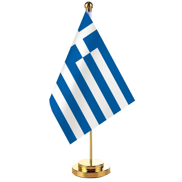 Greece Desk Flag - Small Office Table Flag