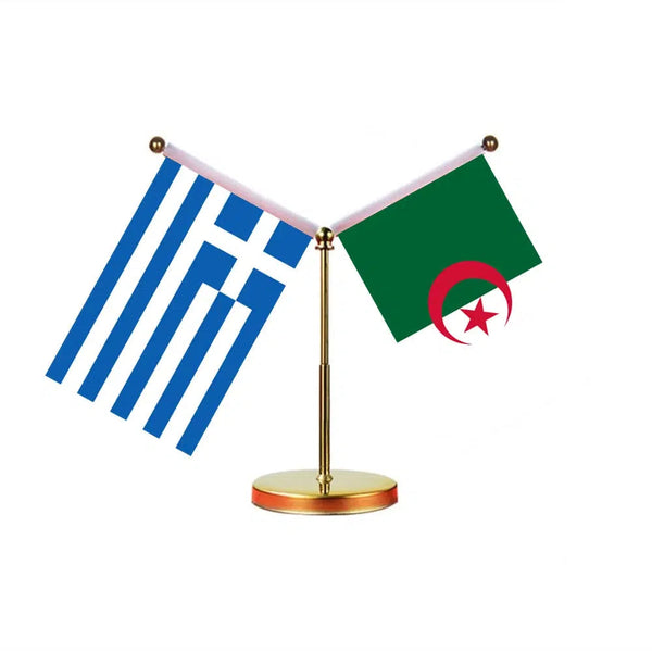 Greece Egypt Desk Flag - Custom Table Flags (Mini)