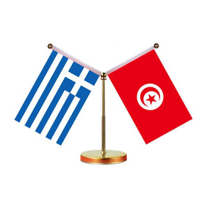 Greece Egypt Desk Flag - Custom Table Flags (Mini)
