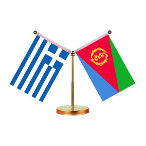 Greece Eritrea Desk Flag - Custom Table Flags (Mini)
