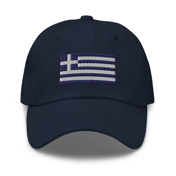 Greece Flag Cap - Adjustable Embroidered Dad Hat