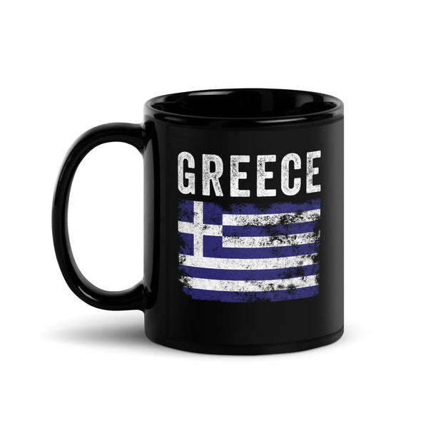 Greece Flag Distressed - Greek Flag Mug