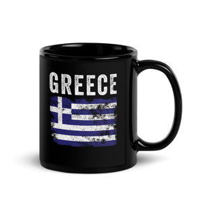 Greece Flag Distressed - Greek Flag Mug