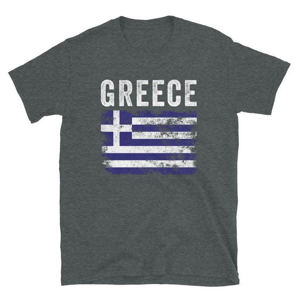 Greece Flag Distressed - Greek Flag T-Shirt