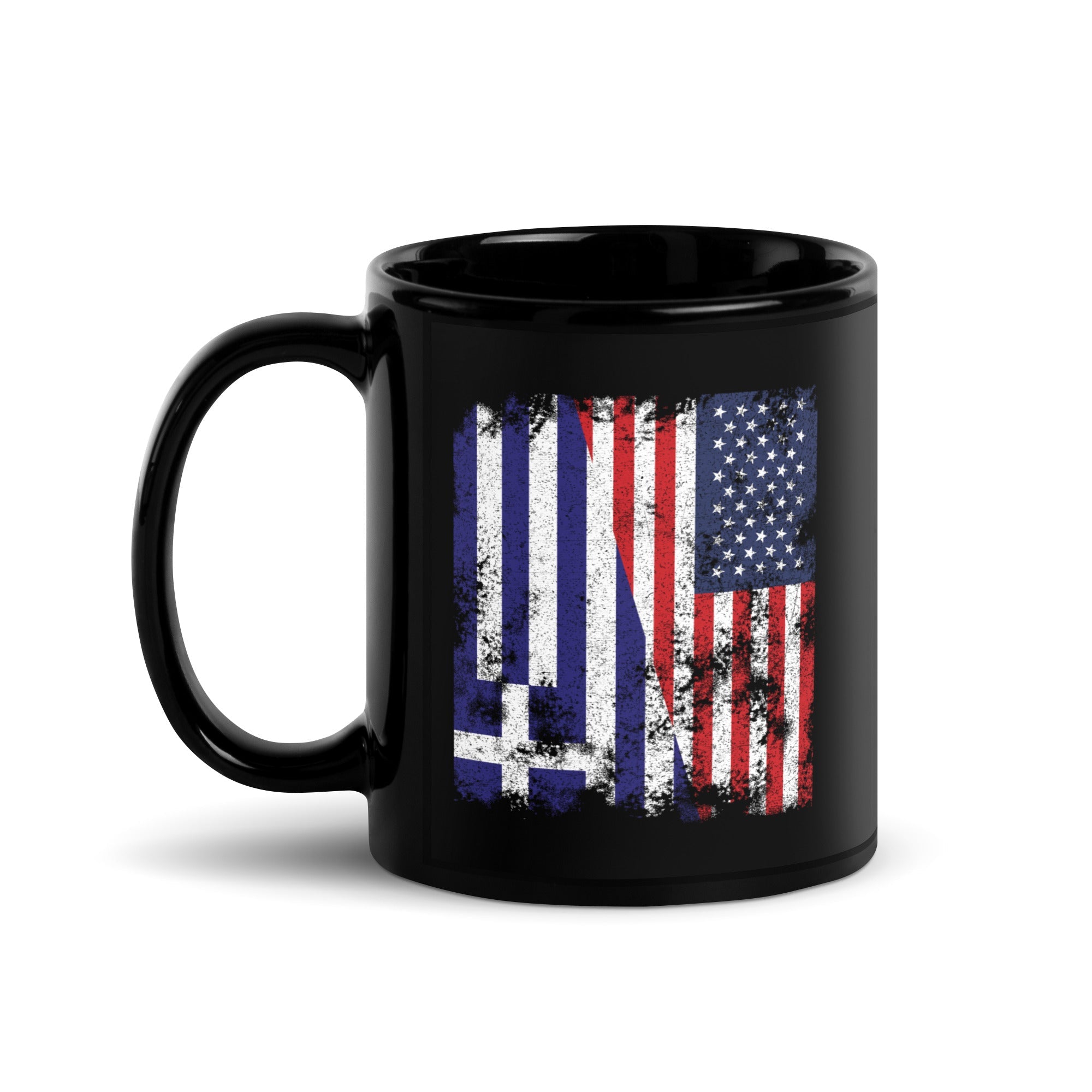 Greece USA Flag - Half American Mug