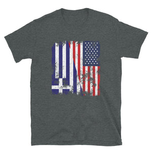 Greece USA Flag - Half American T-Shirt