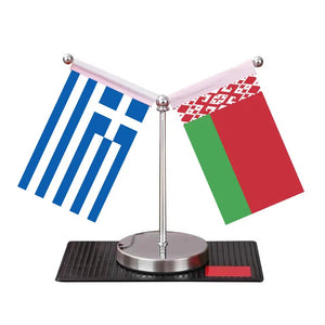 Greece Ukraine Desk Flag - Custom Table Flags (Mini)