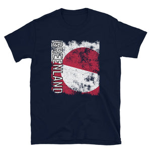 Greenland Flag Distressed T-Shirt