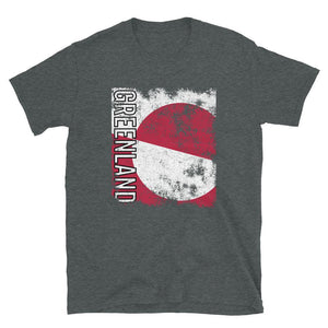 Greenland Flag Distressed T-Shirt