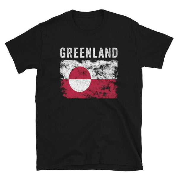 Greenland Flag Vintage Greenlander Flag T-Shirt