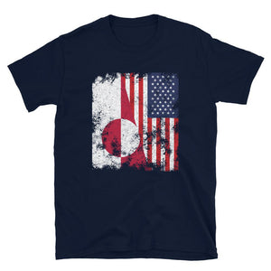 Greenland USA Flag - Half American T-Shirt