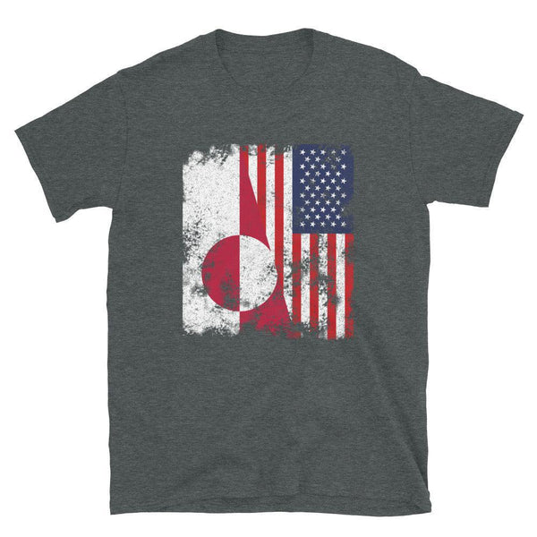 Greenland USA Flag - Half American T-Shirt