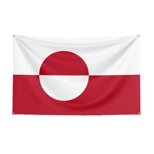 Greenland Flag - 90x150cm(3x5ft) - 60x90cm(2x3ft) - 120x180cm(4x6ft) - 150x240cm(5x8ft)