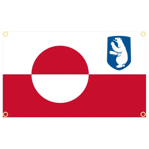 Greenland Flag - 90x150cm(3x5ft) - 60x90cm(2x3ft) - 120x180cm(4x6ft) - 150x240cm(5x8ft)