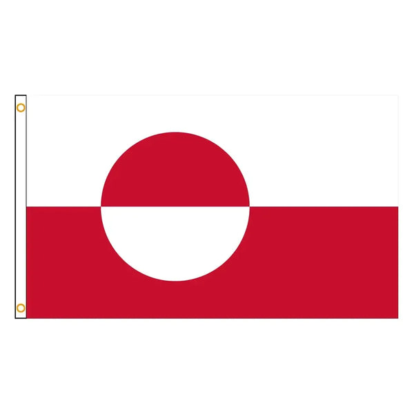 Greenland Flag - 90x150cm(3x5ft) - 60x90cm(2x3ft) - 120x180cm(4x6ft) - 150x240cm(5x8ft)