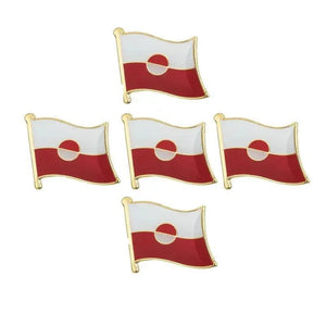 Greenland Flag Lapel Pin - Enamel Pin Flag