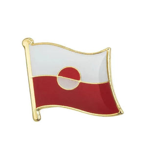 Greenland Flag Lapel Pin - Enamel Pin Flag