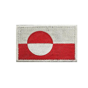 Greenland Flag Patch - Sew On/Iron On Patch