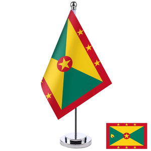 Grenada Desk Flag - Small Office Table Flag