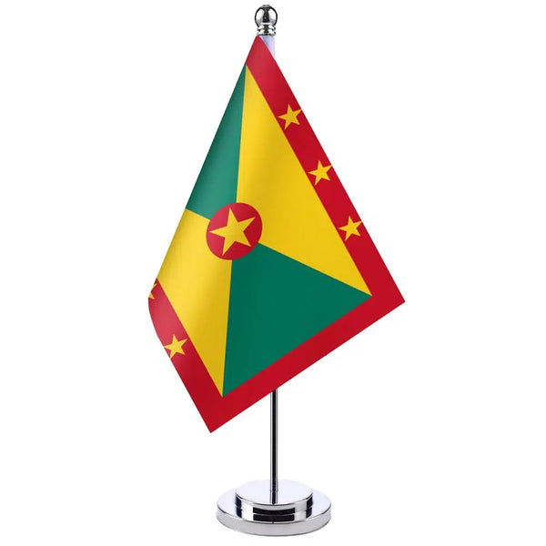 Grenada Desk Flag - Small Office Table Flag