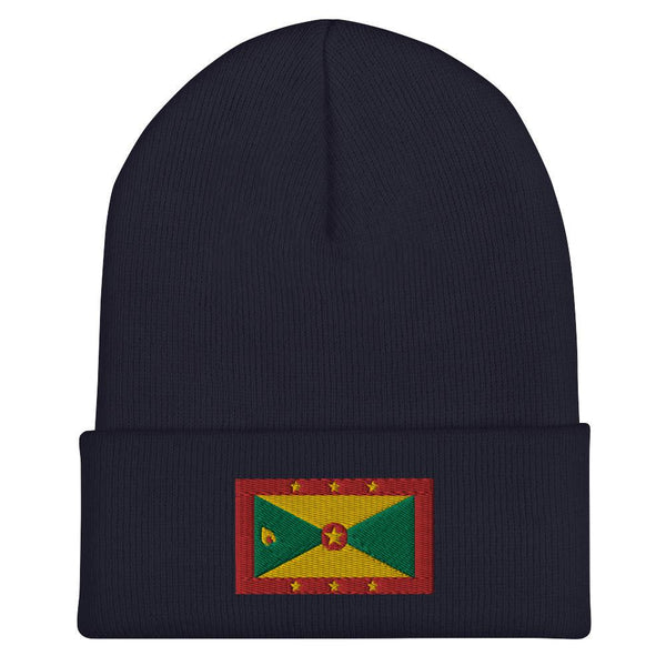 Grenada Flag Beanie - Embroidered Winter Hat