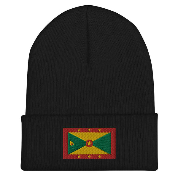 Grenada Flag Beanie - Embroidered Winter Hat