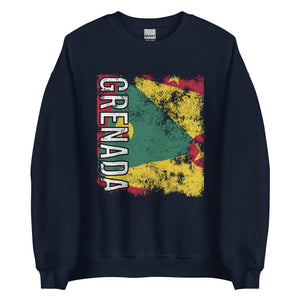 Grenada Flag - Distressed Flag Sweatshirt