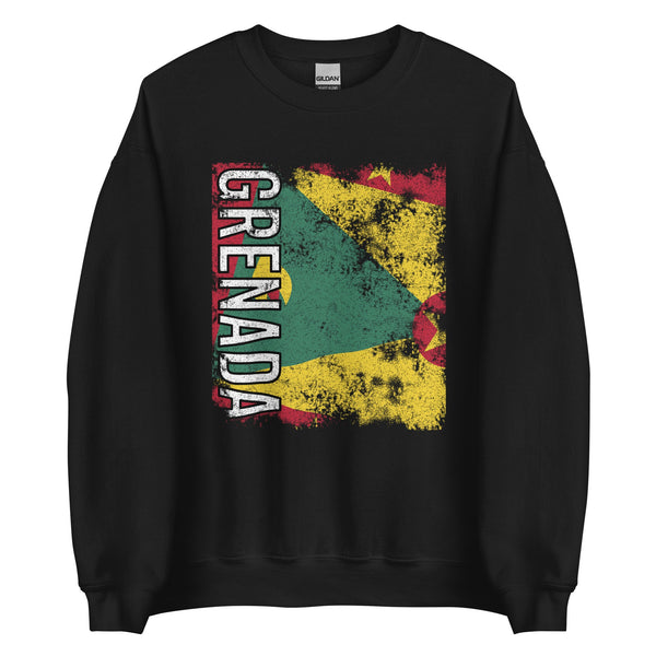 Grenada Flag - Distressed Flag Sweatshirt