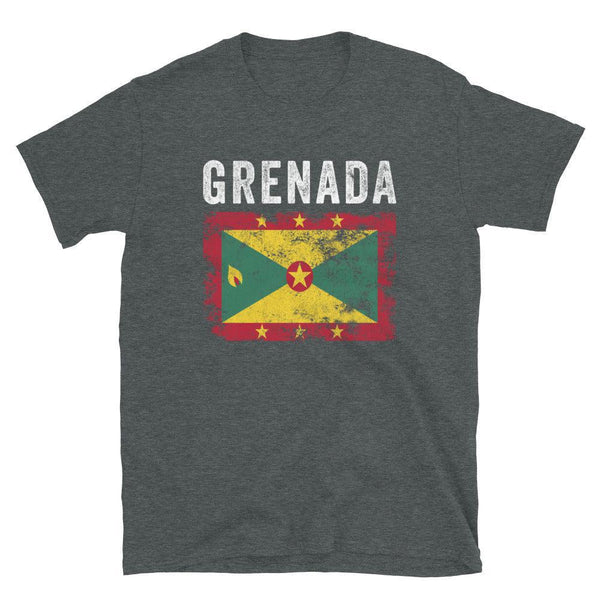 Grenada Flag Distressed - Grenadian Flag T-Shirt